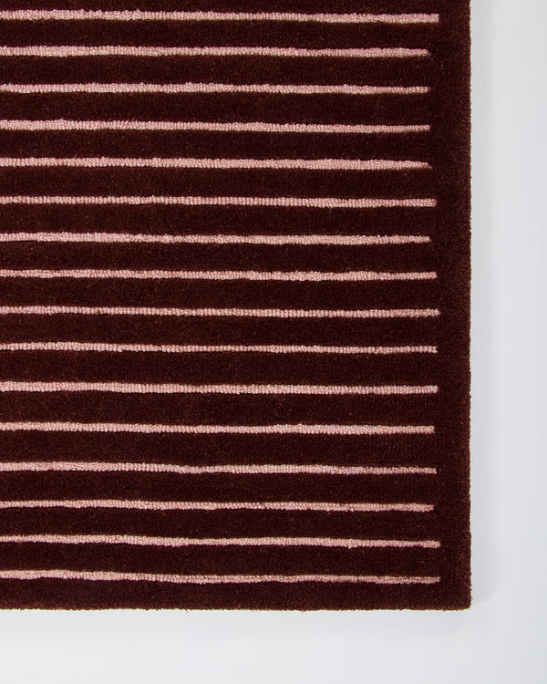 Marlow Wine Floor Rug | Baya
