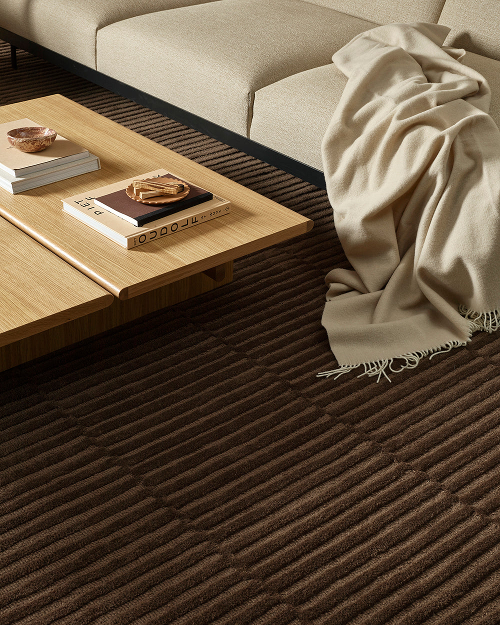 Anni Chocolate Floor Rug