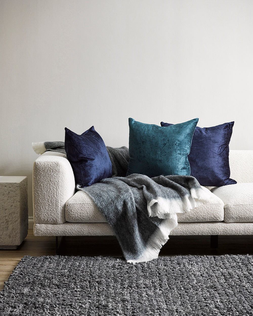 Bromley Navy Oblong Cushion