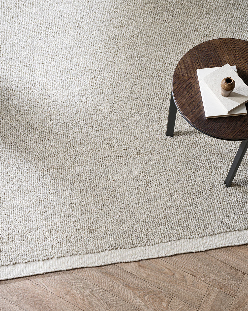 Clifton Bone Floor Rug | Baya