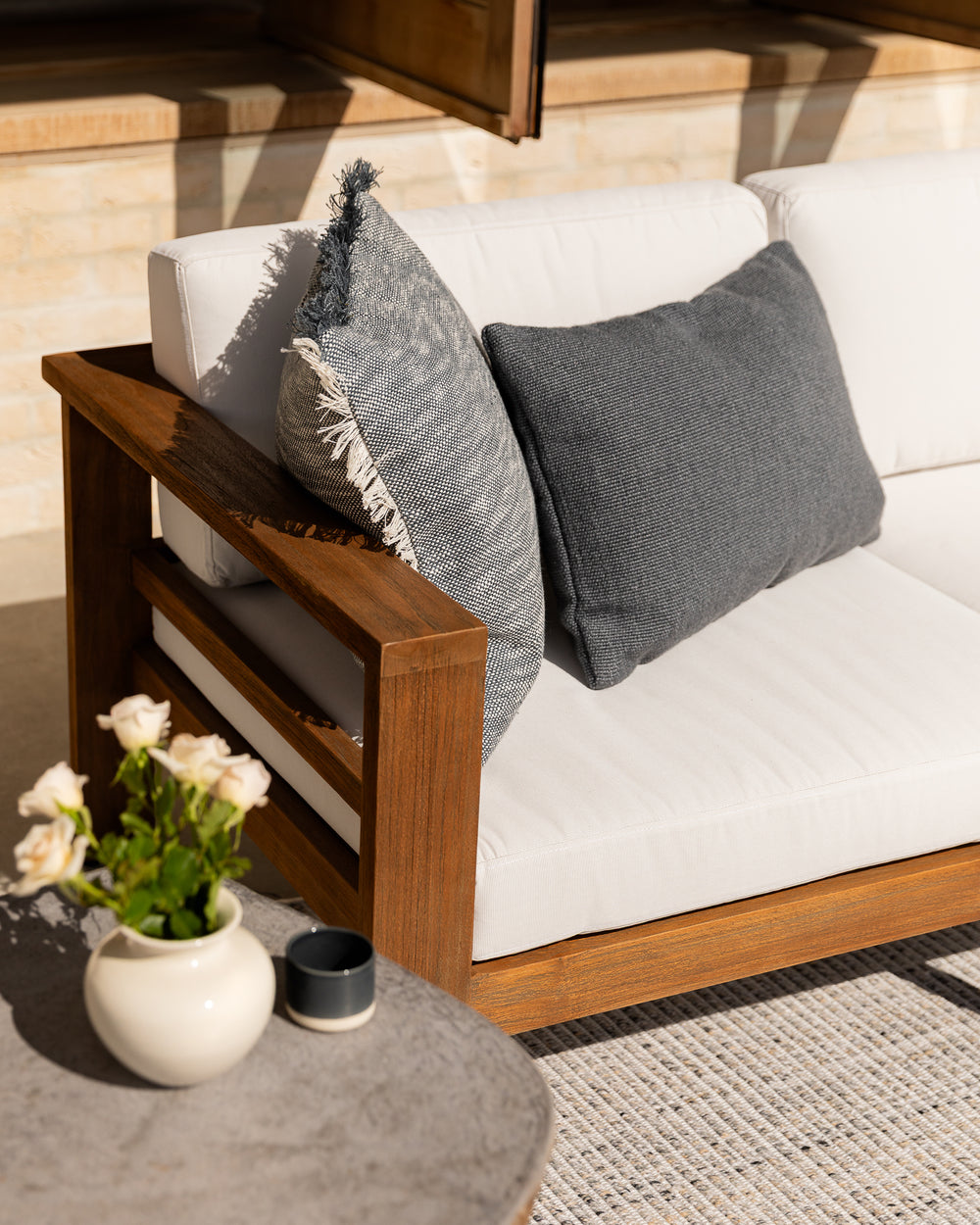 Clipper Steel Blue Cushion
