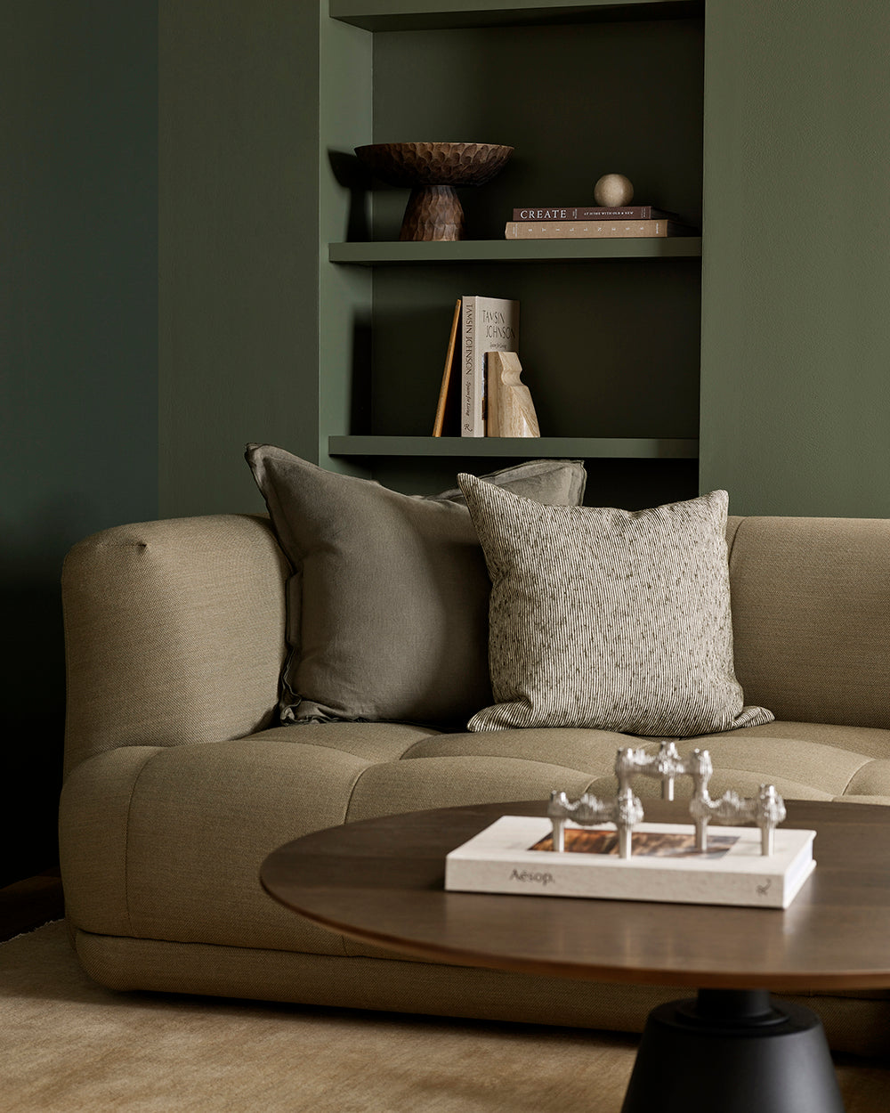 Dalton Olive Cushion