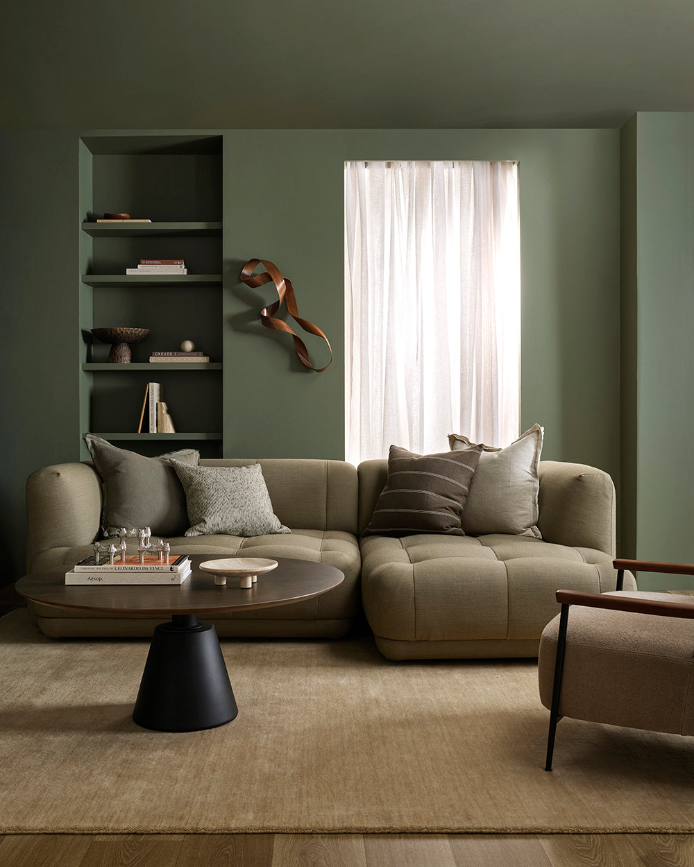 Dalton Olive Cushion