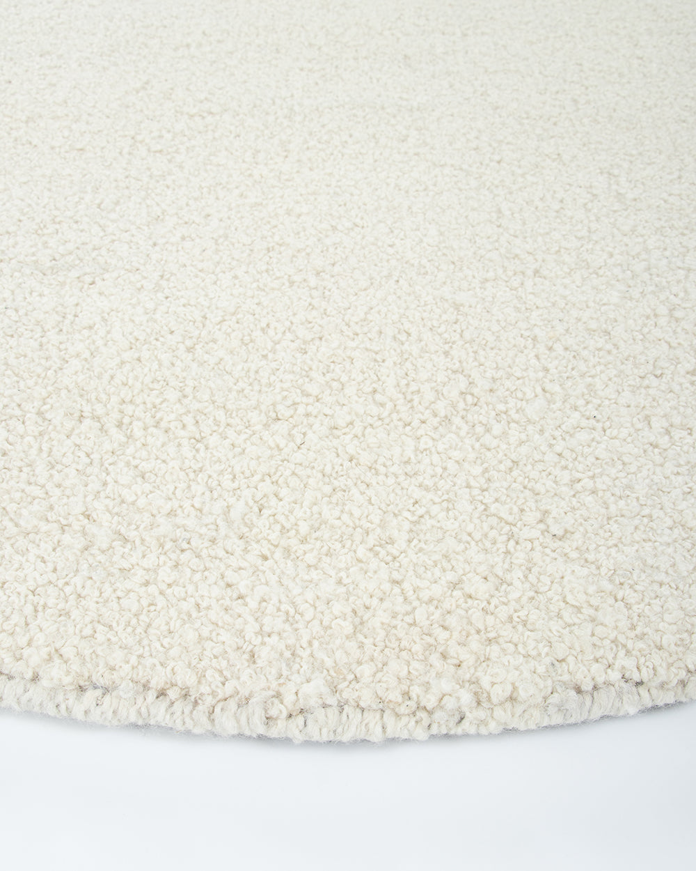 Dorset Natural White Round Floor Rug