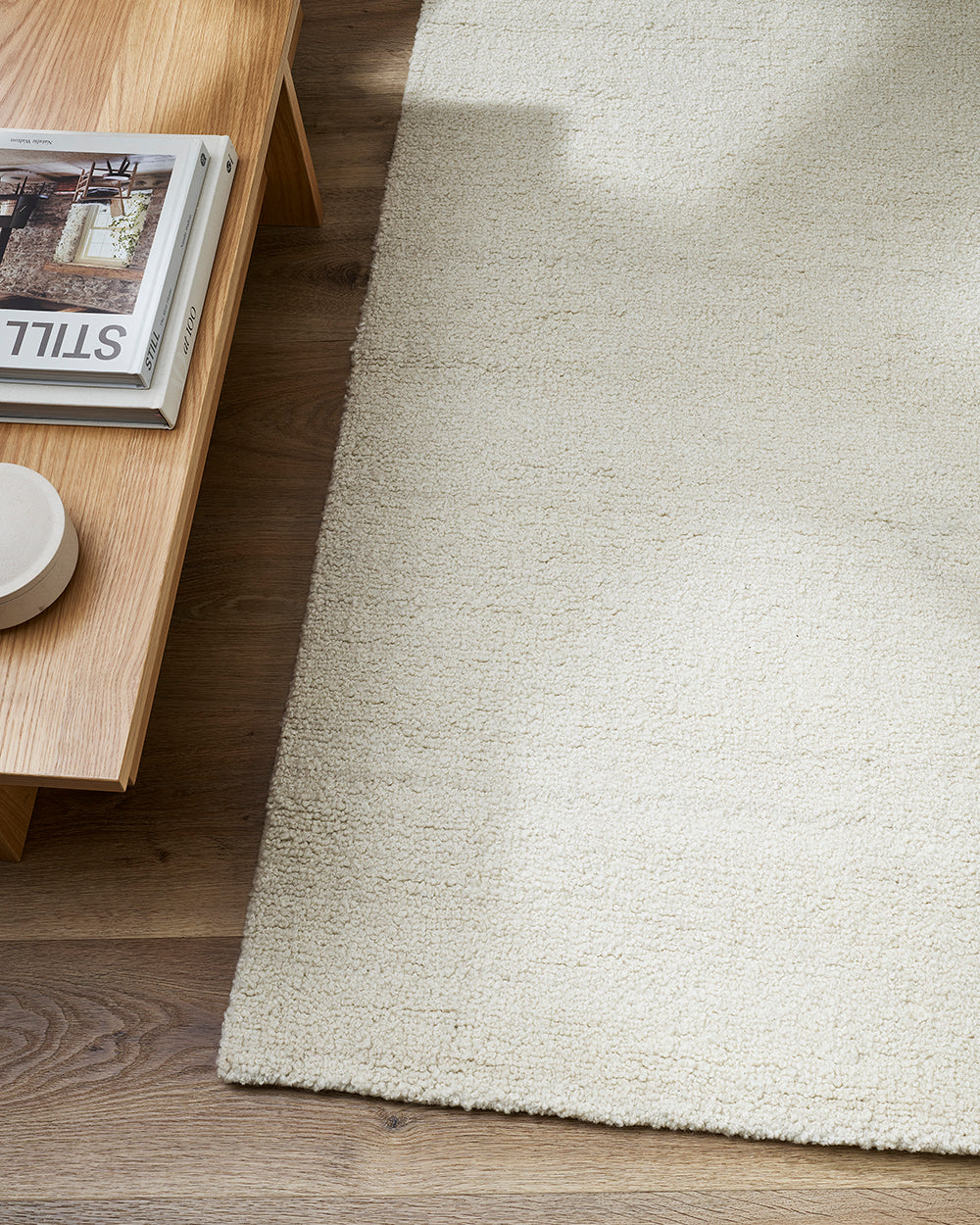 Whitte Floor Rag Dorset Natural White Floor Rug | Baya
