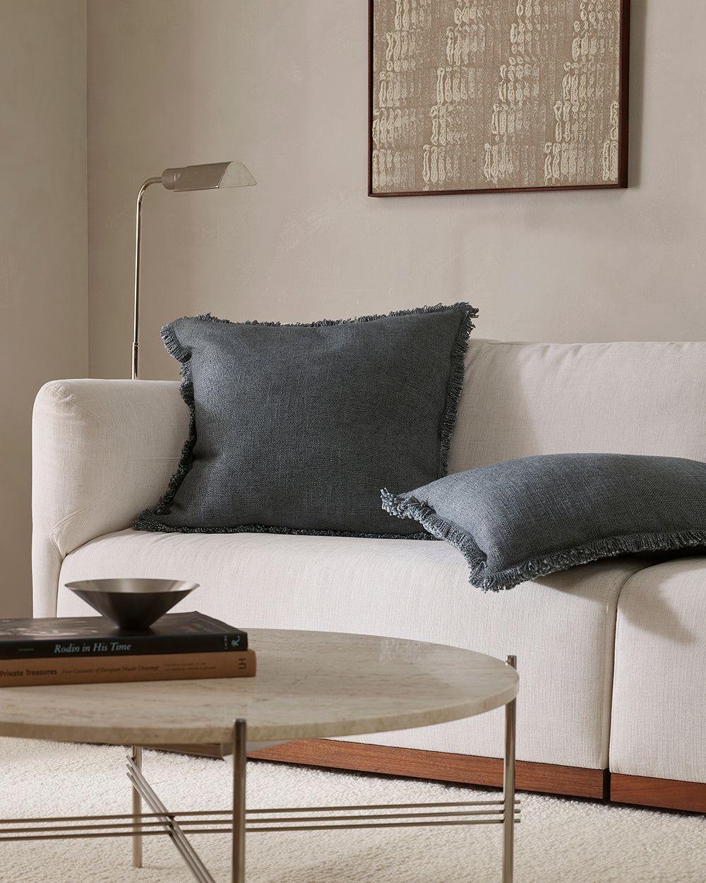 Dover Slate Square Cushion