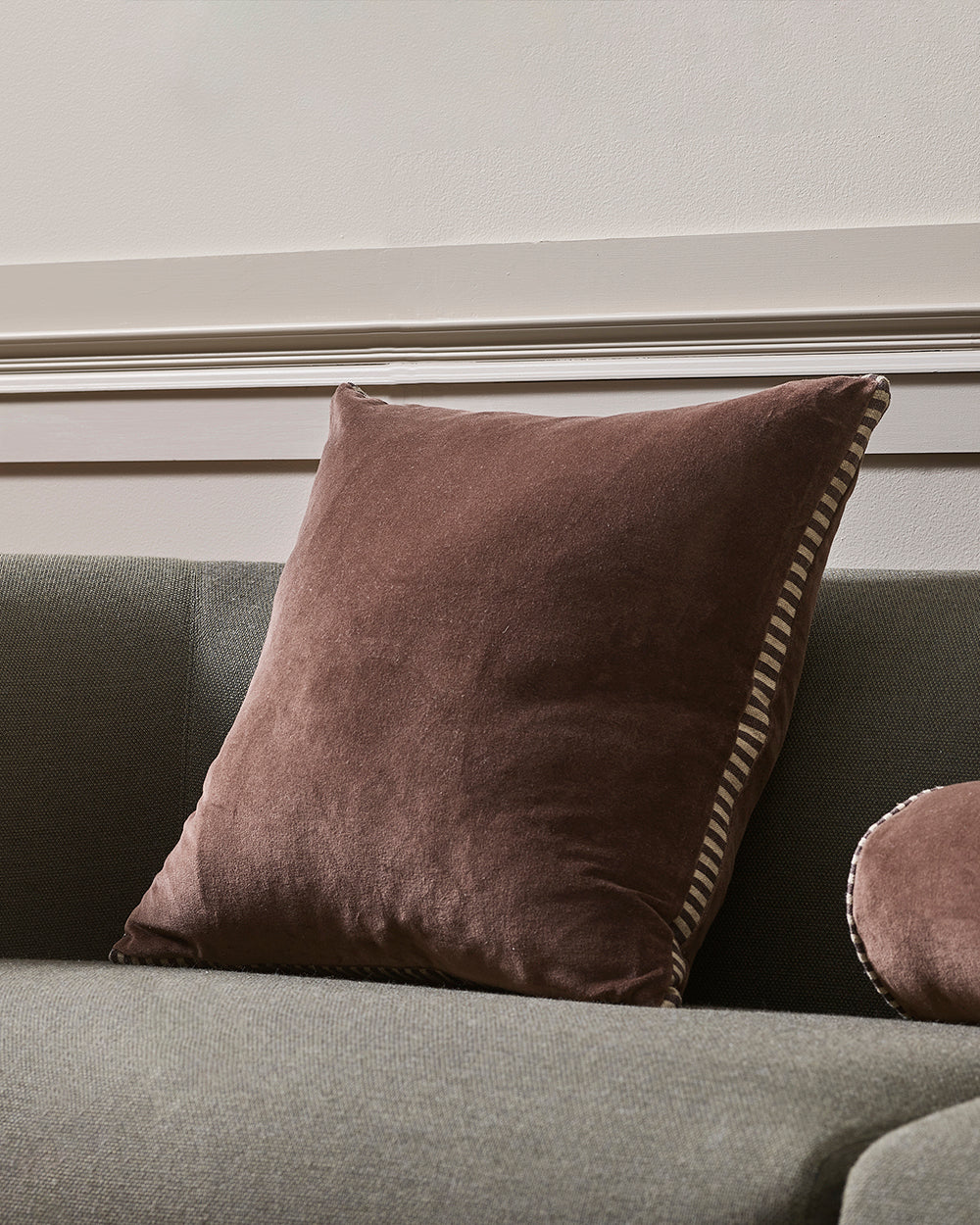 Edward Chocolate Cushion