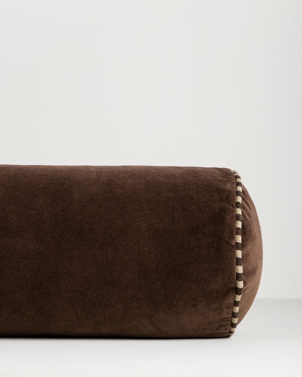 Elliot Chocolate Large Bolster Cushion