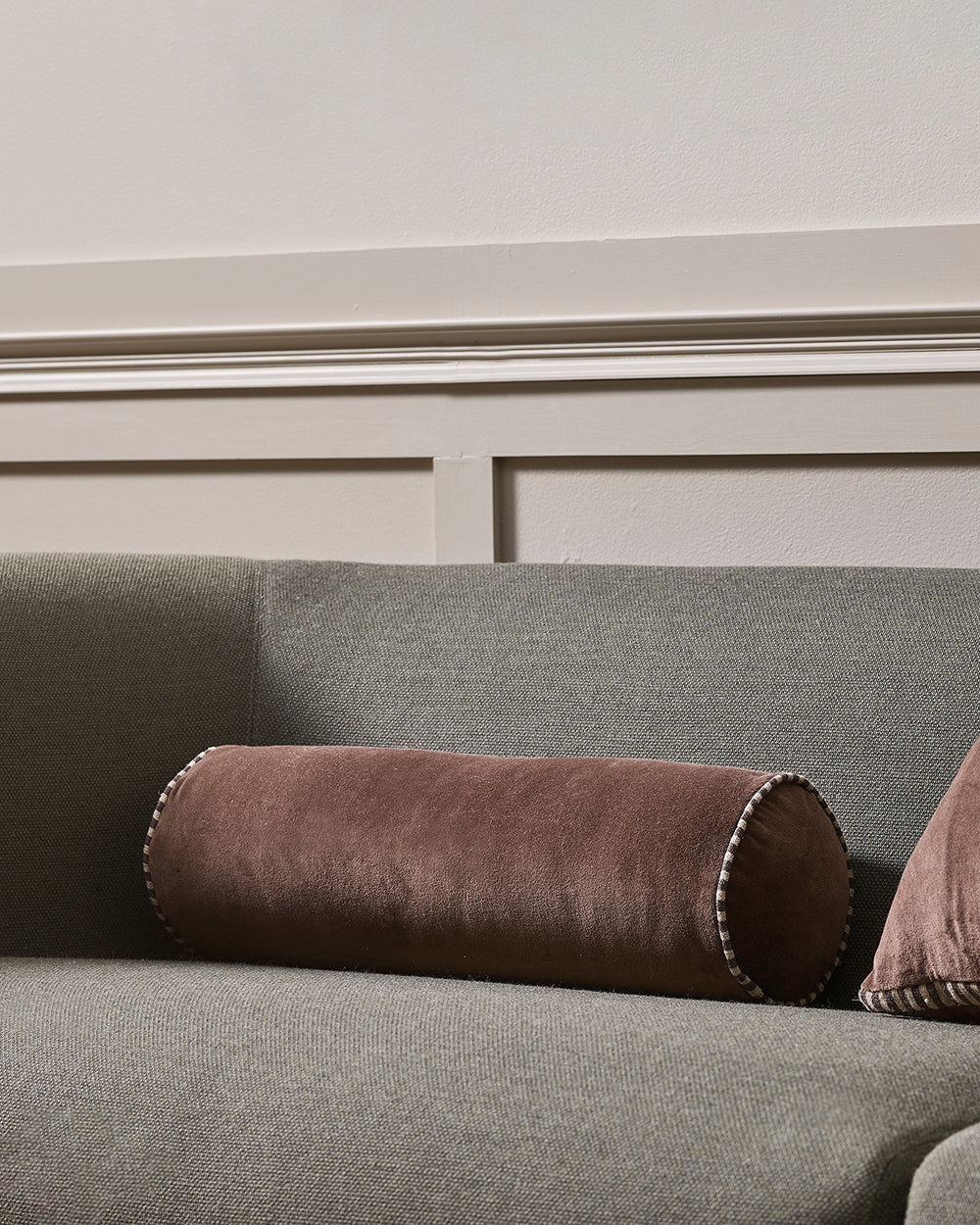 Elliot Chocolate Bolster Cushion