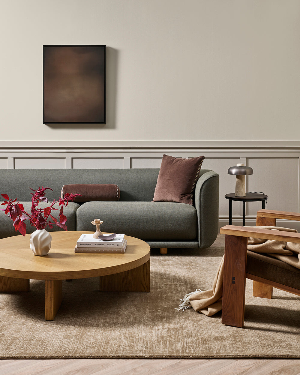 Elliot Chocolate Bolster Cushion