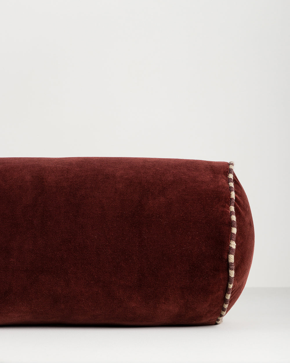 Elliot Oxblood Large Bolster Cushion