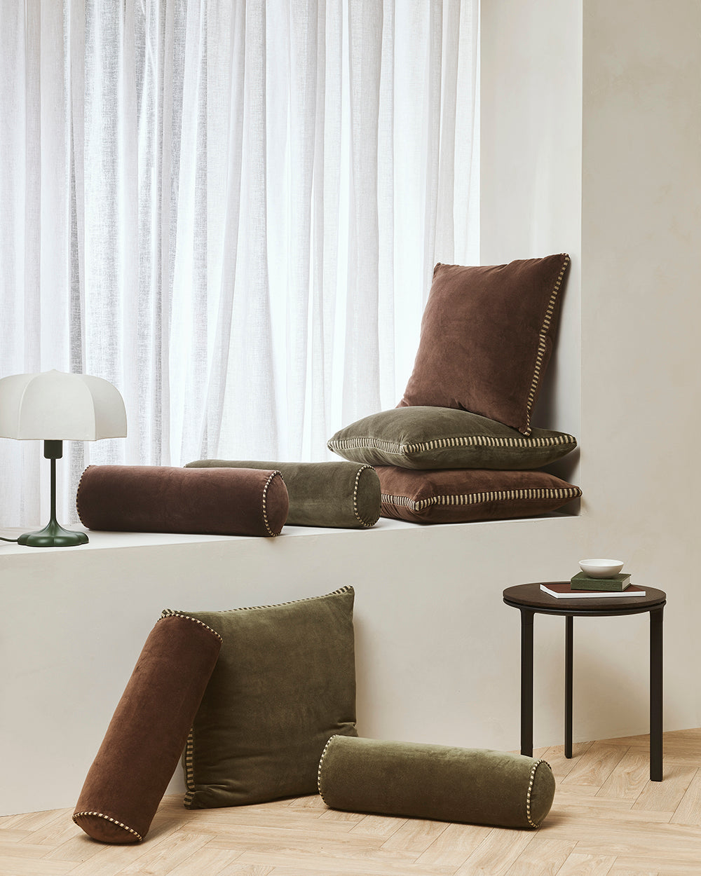 Elliot Thyme Bolster Cushion