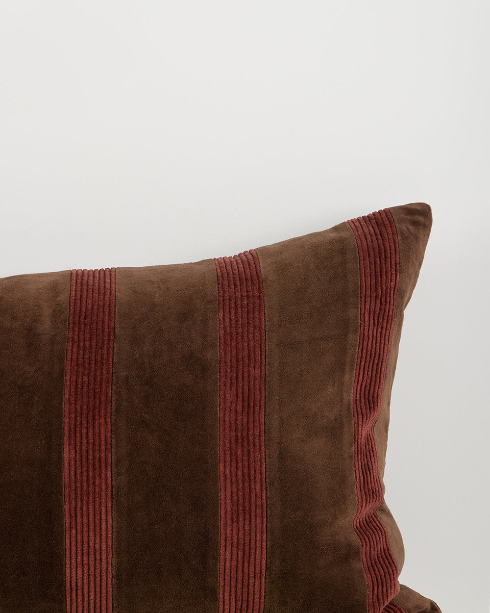 Huxley Chocolate/Cherry Cushion