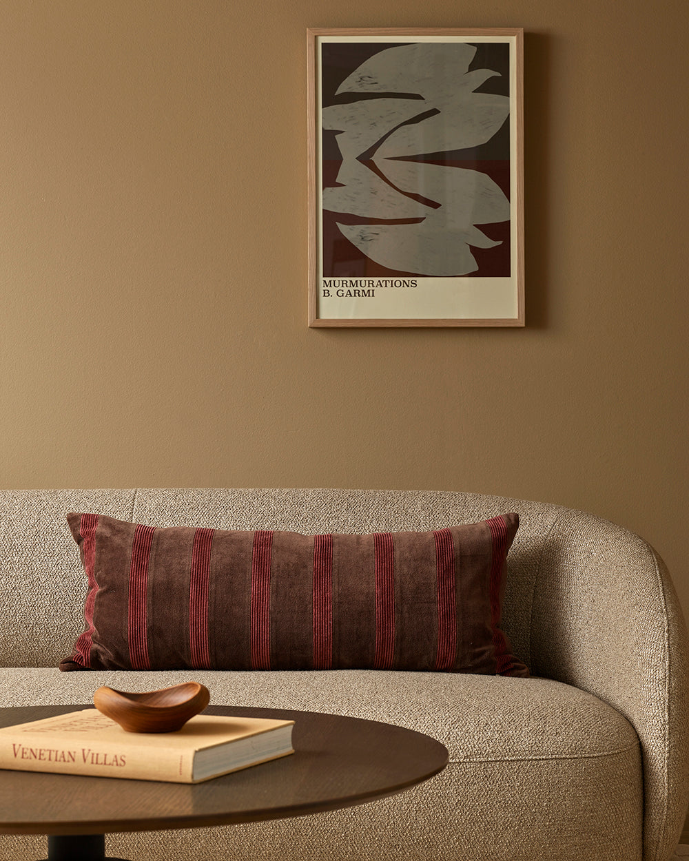 Huxley Chocolate/Cherry Cushion