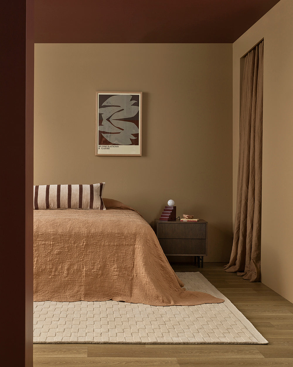 Huxley Natural/Chocolate Cushion