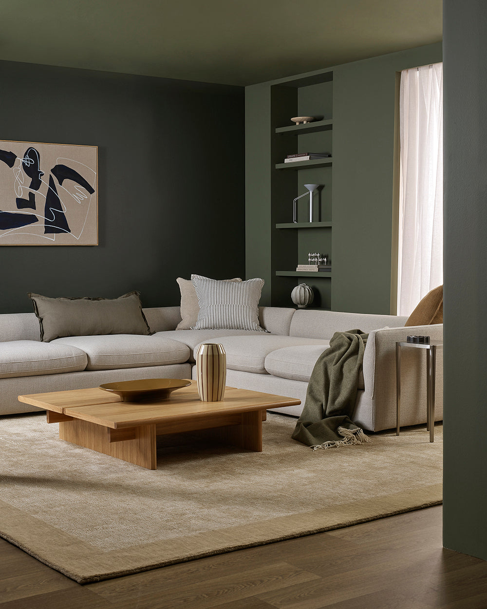 Linden Olive Lodge Cushion