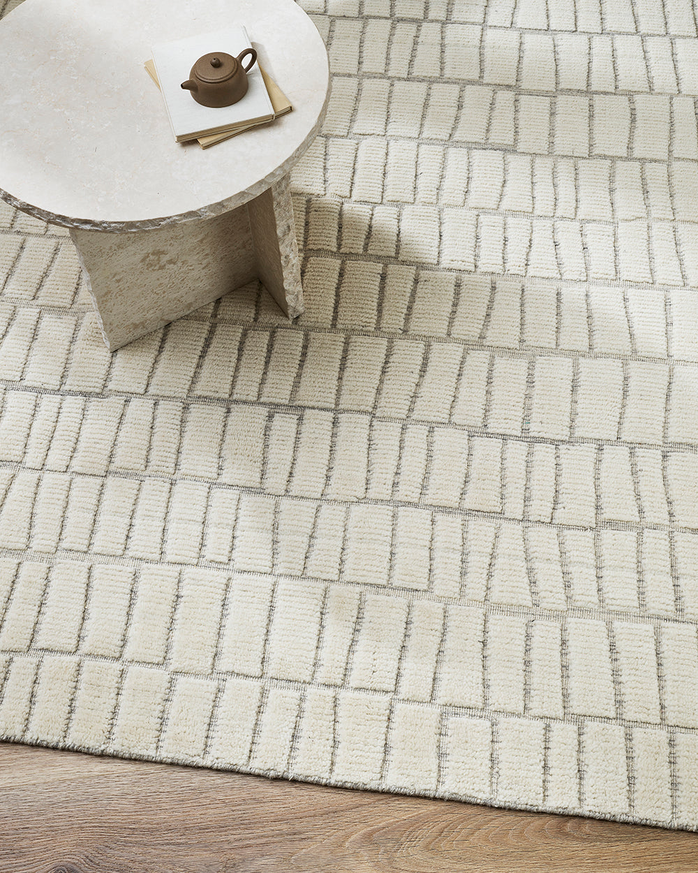 Safi Ecru Floor Rug | Baya
