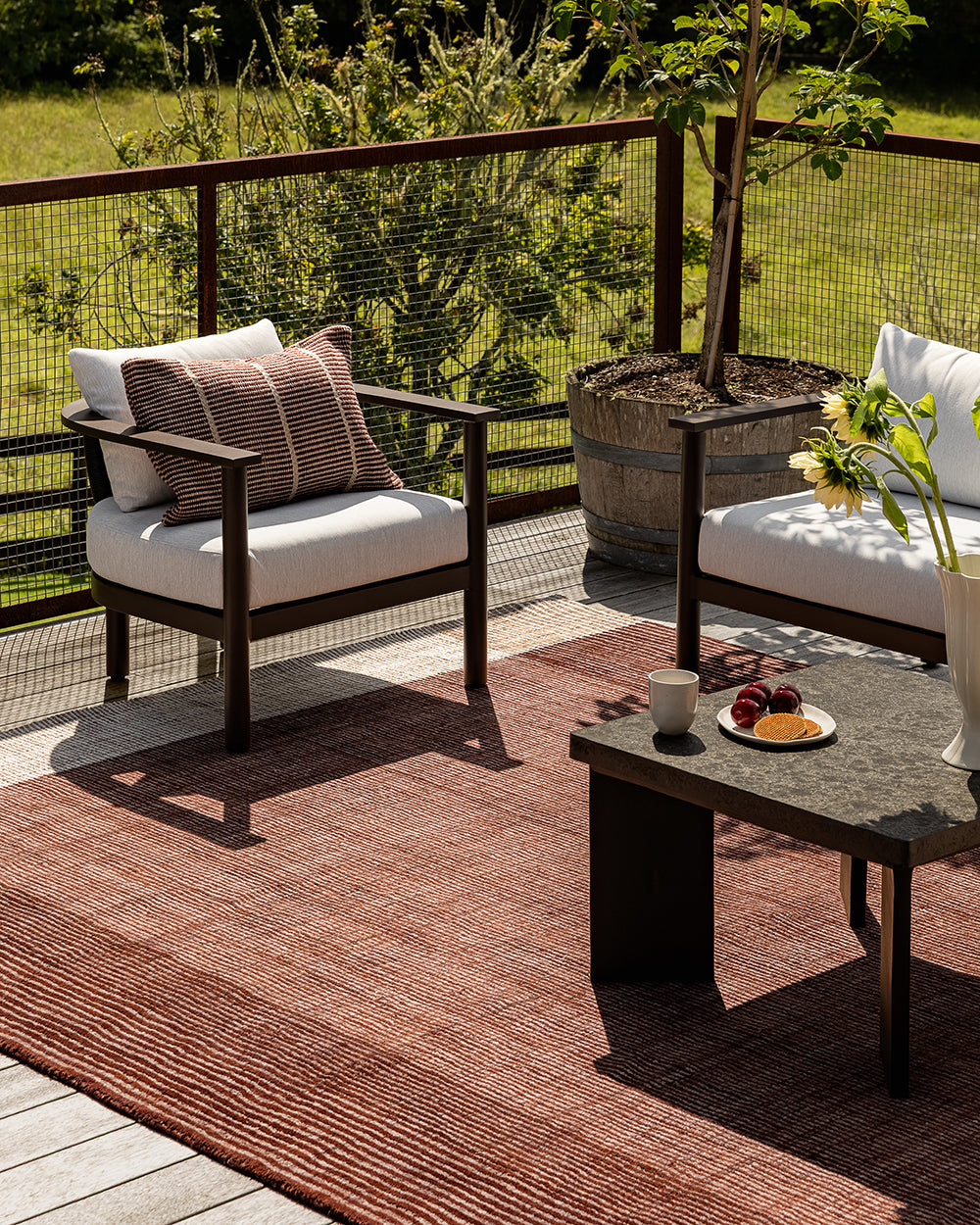 Shore Claret Cushion