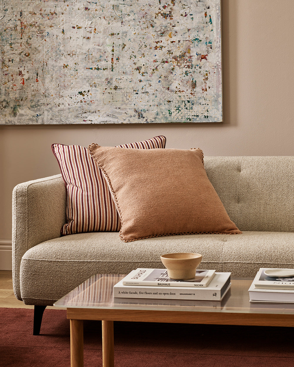 Strato Oxblood Cushion