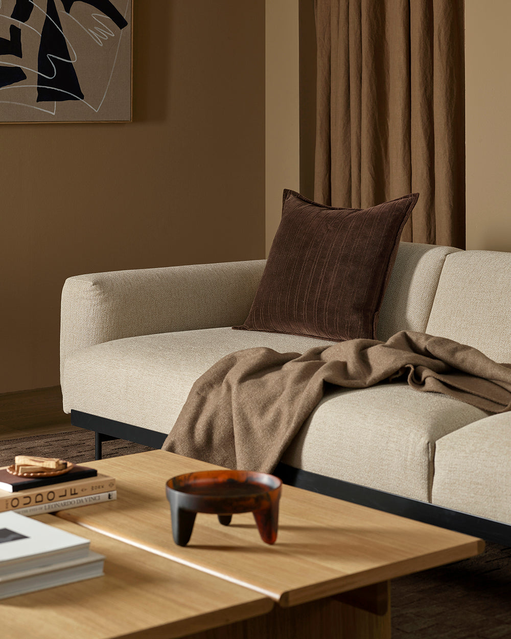 Stria Chocolate Cushion