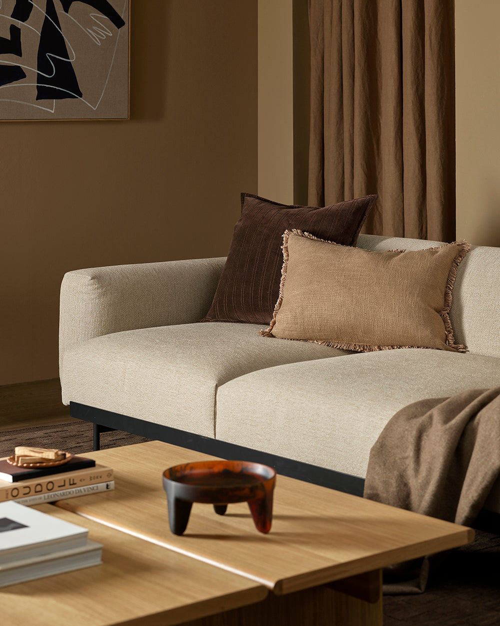 Stria Chocolate Cushion