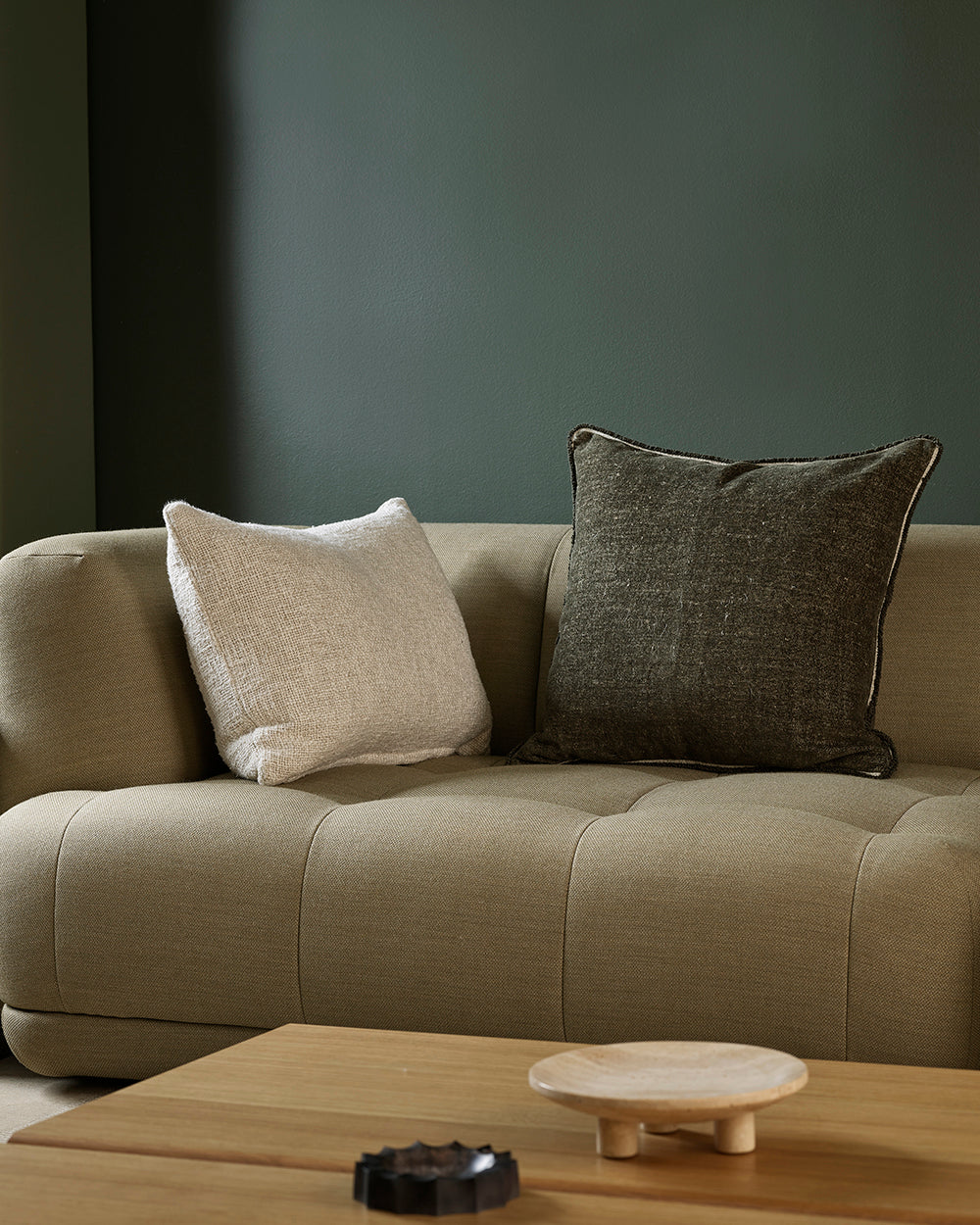 Sutton Olive Cushion