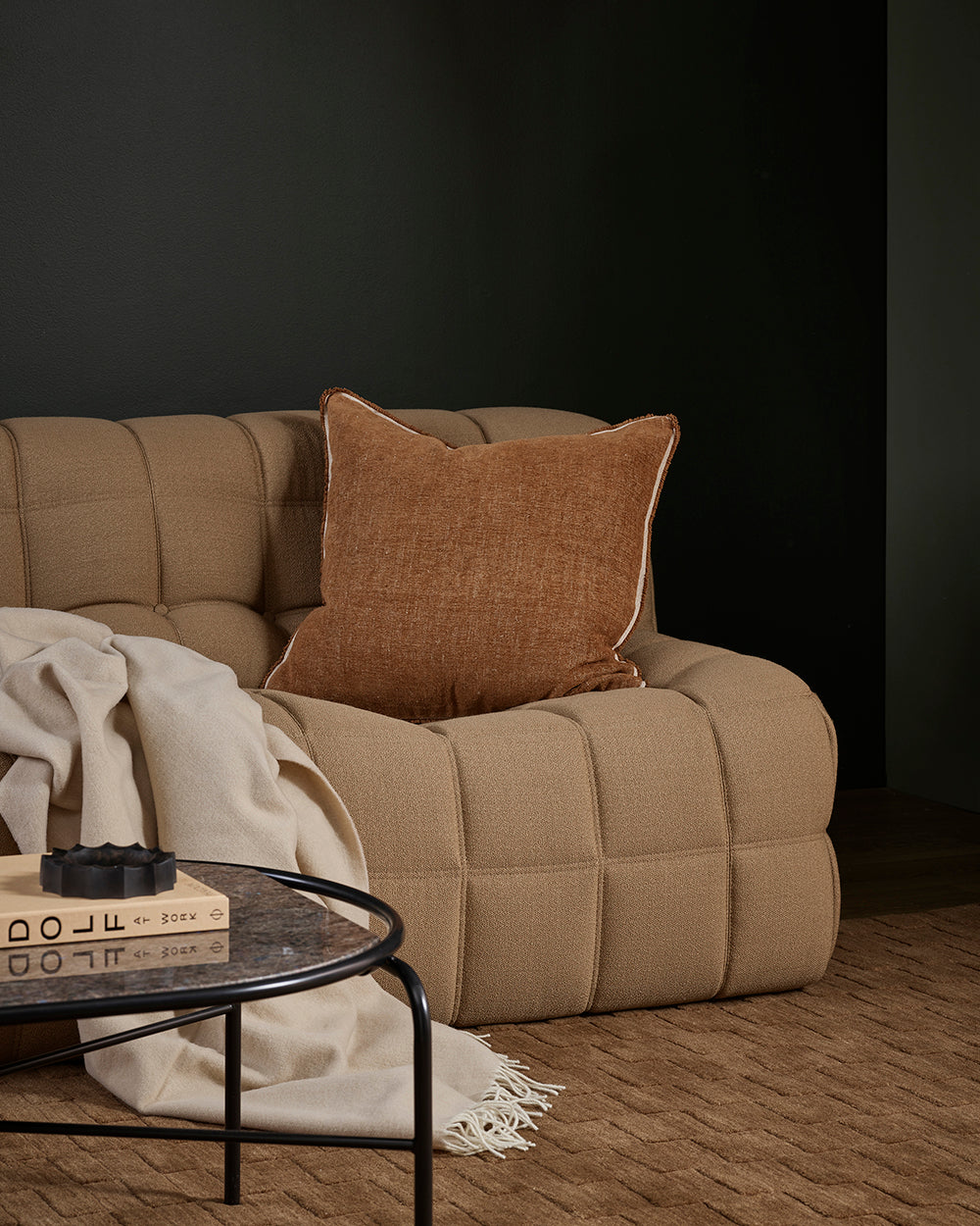 Sutton Praline Cushion