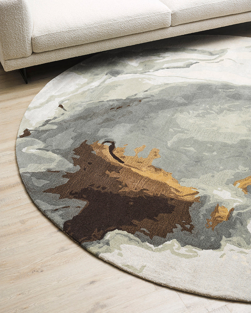 Uluru Round Floor Rug Baya