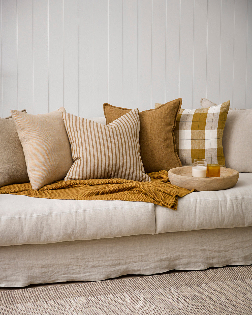Willis Ochre/Ivory Cushion