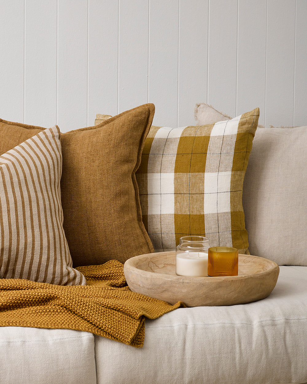 Willis Ochre/Ivory Cushion